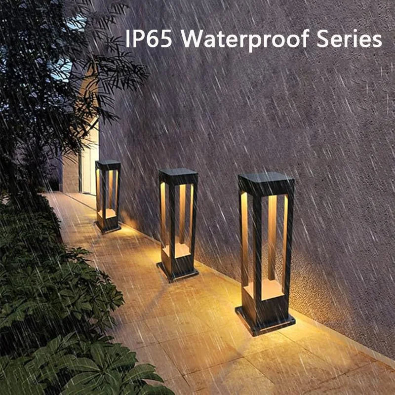 Aluminum Square Post Cap Light | LED Pillar Column Lamp | IP65 Waterproof | Pool Gate Yard Deck | 85-265V