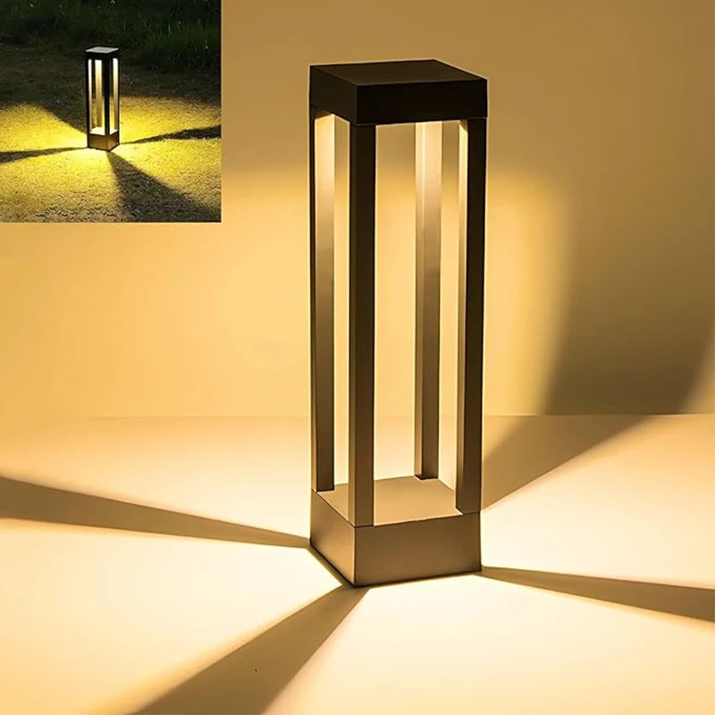 Aluminum Square Post Cap Light | LED Pillar Column Lamp | IP65 Waterproof | Pool Gate Yard Deck | 85-265V