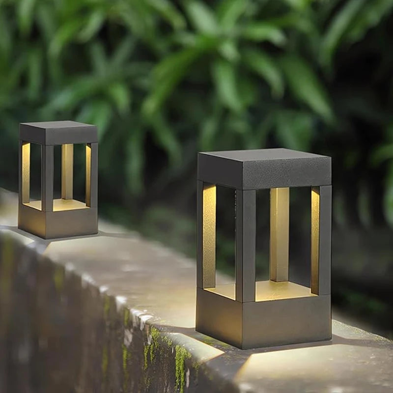 Aluminum Square Post Cap Light | LED Pillar Column Lamp | IP65 Waterproof | Pool Gate Yard Deck | 85-265V